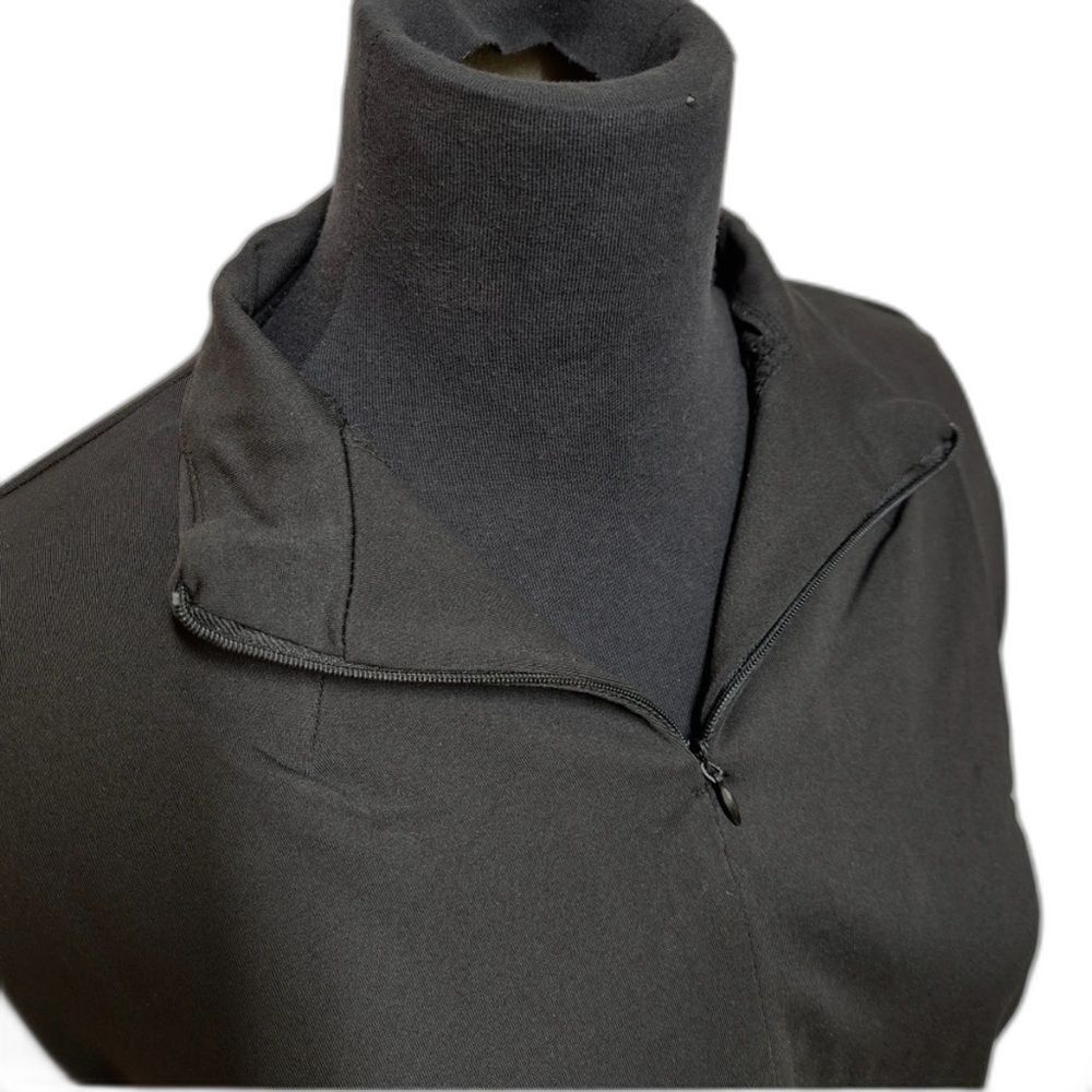 Shadow Sport Fitted Mock-Neck Quarter Zip Athletic Sport Jacket Black Size M NEW